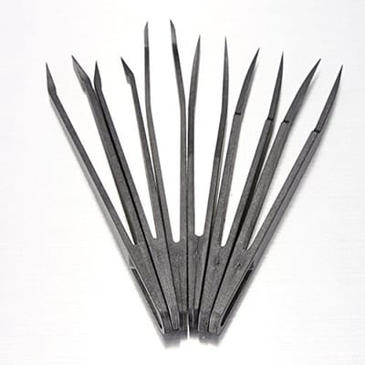 Pincet Set - Reparatie Tool - Gevoelige Componenten - Hittebestendig Materiaal - 6 Stuks - Zwart