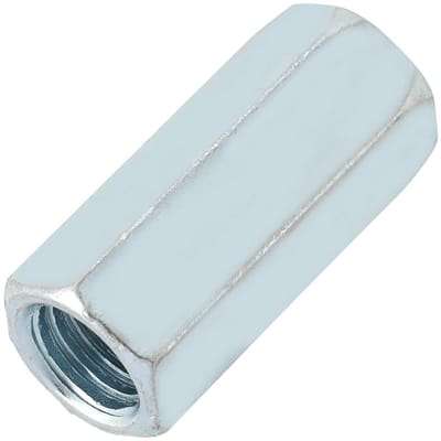 Dailygoods- Koppelmoeren 5 Stuks - Zeskantige Moeren - M12 x 40 - Koolstofstaal - Gegalvaniseerd - Hexagonaal 17 mm