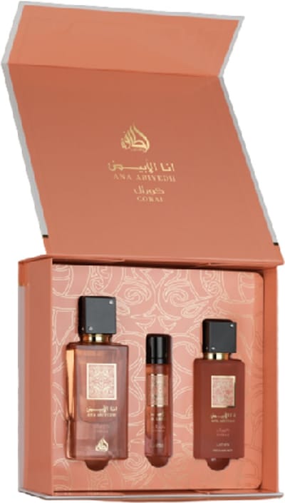 Lattafa Ana Abiyedh Coral Gift Set - Eau de Parfum