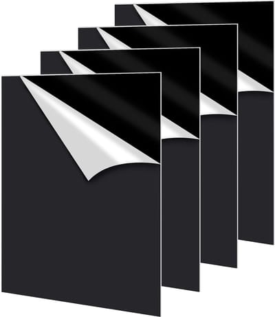 Acrylplaten Set - Kunststof Platen - Doe-het-zelf Projecten - Beschermfolie Aanwezig - A4 3mm Dik - Zwart
