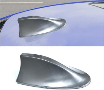 Haaienvin Antenne - Dakantenne Cover - Auto Decoratie - Universele Pasvorm - 17x9x6.7 cm - Grijs