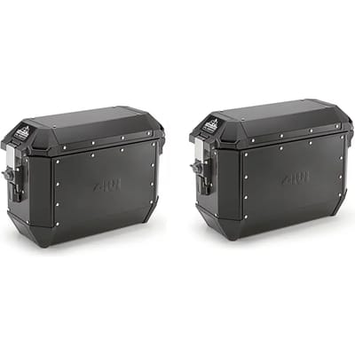 Paar motorkoffers Givi Trekker Alaska Monokey Aluminium noir 36L
