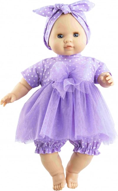 Paola Reina Manus Noemi zachte babypop blank meisje met blauwe ogen 36cm