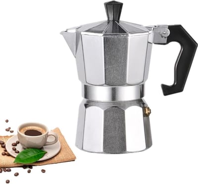 Espresso Percolator - Italiaanse Koffiepot - Thuis Koffie Maken - Voor Gas Elektrisch Keramisch - 450ml 9 Kopjes