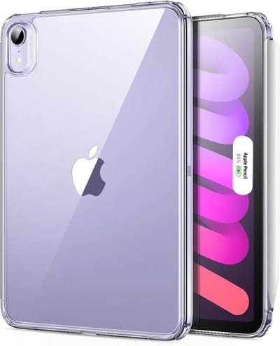 ESR Classic Hybrid Hoes Gechikt voor Apple iPad Mini 7 / 6 - Back Cover Flexibel TPU Transparant