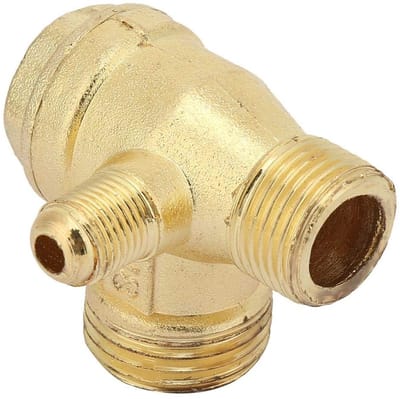 Dailygoods- Terugslagklep Messing 150mm - Terugslagklep 125mm - Terugslagklep 100mm - Terugslagklep 40mm - Terugslagventiel - Pneumatisch Accessoire - Luchtklep