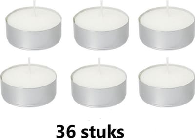 Metro Aro - Waxinelichtjes Theelichtjes Maxi 8 uur - 36 stuks