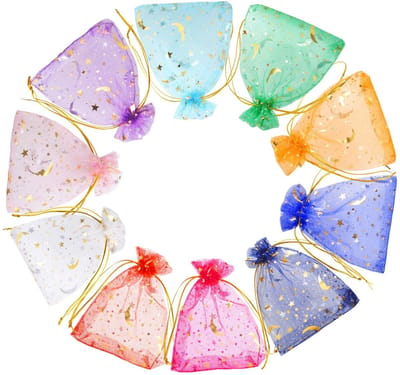 Dailygoods- Organza Tassen 100 x 15 cm - Kleurige Cadeautassen - Sieraden Tassen - Trouwtassen - Lavendel Tassen - Festival Tassen - Hoogwaardige Stof - Geschenktassen