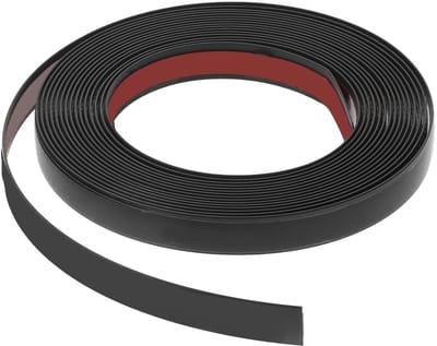 Dailygoods- Decoratiellijsten Zelfklevend - Zwart - 5 m x 1,3 cm - PVC - Flexibel - Voor Muren/Spiegels/Deuren - Plinten