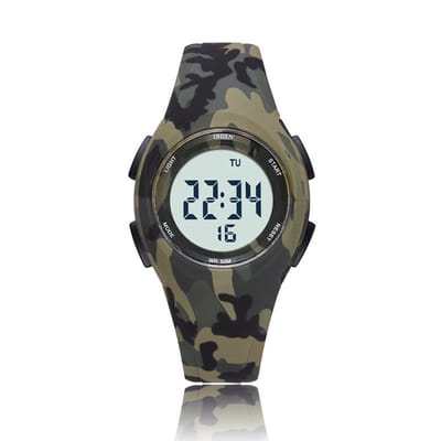 Kinderhorloge – Stopwatch – Waterdicht – Backlight – Legergroen