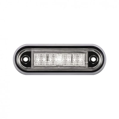 led zijmarkeringslamp universeel wit 4x led - contourlamp - led zijlamp - led breedtelamp