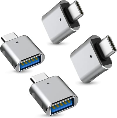 USB C naar USB Adapter Set - 4 Stuks voor Snelle Gegevensoverdracht en Opladen