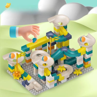 Compatible avec les Toboggans Blocs de Construction à Grosses Pièces Pistes à Billes Tables Blocs de Construction Maternelle DIY Pièces Détachées