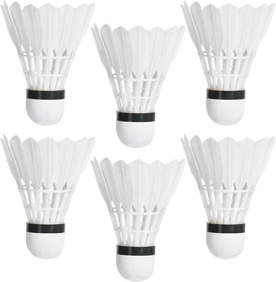 Badminton Shuttles - Badmintonballen - Vrijetijdsspel - Stabiele Vliegeigenschappen - 65 x 85 cm - Wit