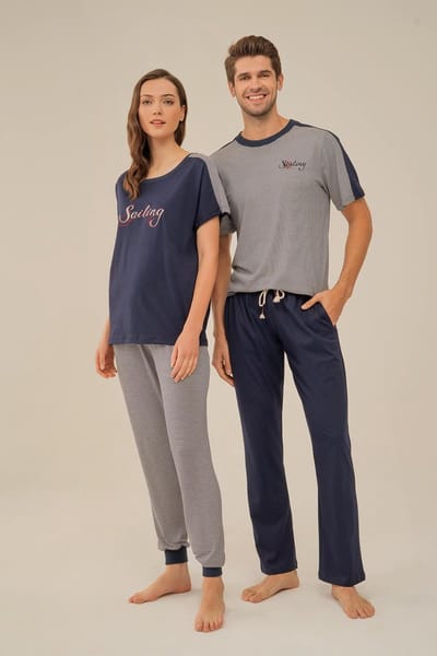 Feyza - Bijpassende Pyjamas Voor Koppels, Dames - S