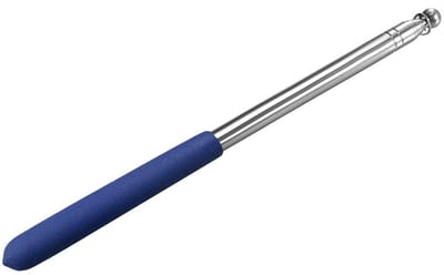 Telescopische Pointer - Onderwijs Stick - Klaslokaal Presentaties - Intrekbaar Roestvrij Staal - 4ft Lengte - Blauw