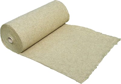 Onkruidbeschermingsmat Hennep - Gewasbeschermingsmat Compostdekmat - Planten Beschermen Tuin - 100% Biologisch Afbreekbaar Duurzaam - 120x1000cm 05cm Dik - Natuurlijk Bruin