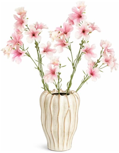 Mica Decorations Kunstbloem Petunia Floral - 4x - H89 cm - roze - kunststof - stelen kunstbloemen - boeket - rozen bloemetjes
