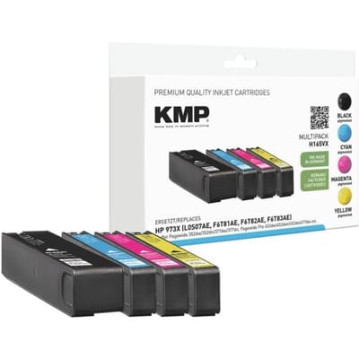 KMP Inktcartridge vervangt HP HP 973X Compatibel Combipack Zwart, Cyaan, Magenta, Geel H165VX 1752,4005
