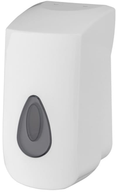 PlastiQline Foamzeep Dispenser 400ml – Wandmontage – Navulbare Schuimzeep Dispenser Wit Kunststof – Met Slot – Professioneel