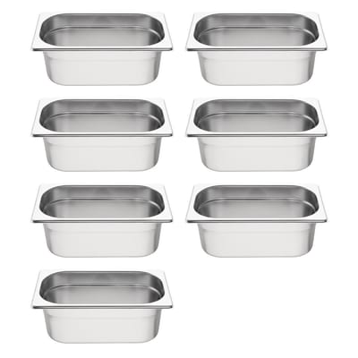 Vogue GN bakken set 7x GN 1/4 (7 stuks)