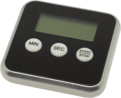 ProductGoods - Premium Zwarte Magnetische Kookwekker Inclusief Standaard + Gratis Batterij | Digitale Kook Wekker Zwart | Magnetische Achterkant