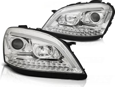 Koplampen met parkeerlicht MERCEDES W164 ML M-KLASSE 05-07 CHROOM