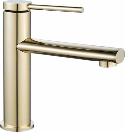 Rea Oval Gold Low - Wastafelkraan - Goud