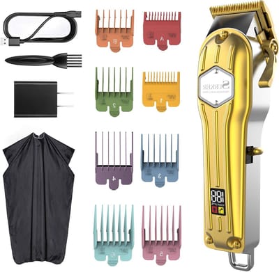 Haarknipper Set - Baardtrimmer Kapper - Thuis Kapsels Maken - Professionele Carbon Staal Bladen - 0.8-21mm Instelbaar