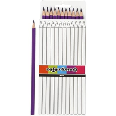 Creativ Company Colortime colouring pencils - Paars 12pcs.