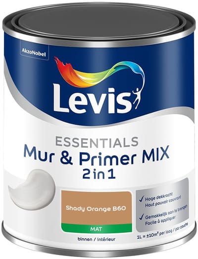 Levis - Essentials Mur & Primer Mix - Shady Orange B60 - Mengverf - 1 L