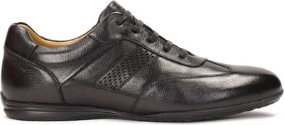 Men's casual half shoes in black color