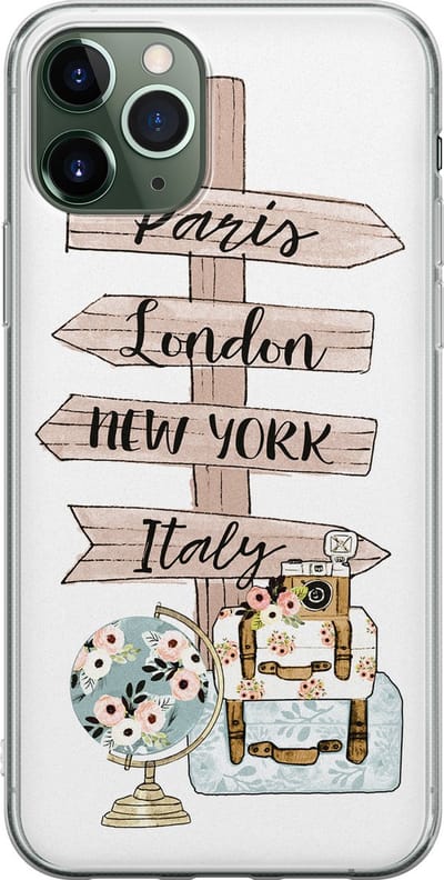 Leuke Telefoonhoesjes - Geschikt voor iPhone 11 Pro - Where to go next - Soft case - TPU - Multi