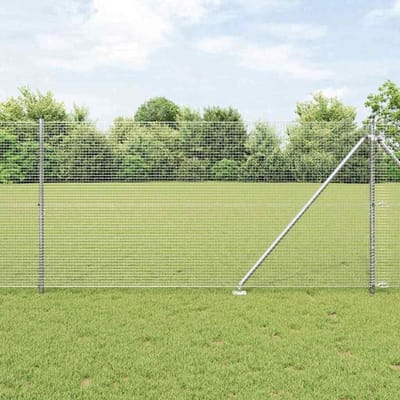 Hekpalen staal - Tuinpalen - Tuin afzetten - Weerbestendig - 4 stuks - Zilver