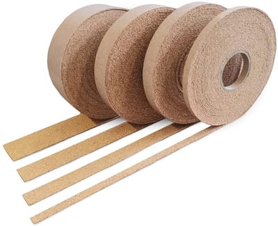 Zelfklevende Afdichtingsband van Geperste Kurk 8mm x 2mm x 10m Rol - Natuurlijk Isolerend Materiaal