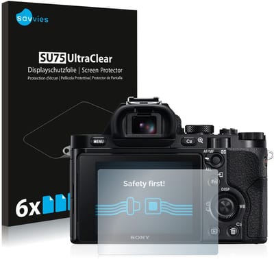 Savvies - Screenprotector voor Sony Alpha 7 (ILCE-7) - Folie Beschermfolie transparant 6 Stuks