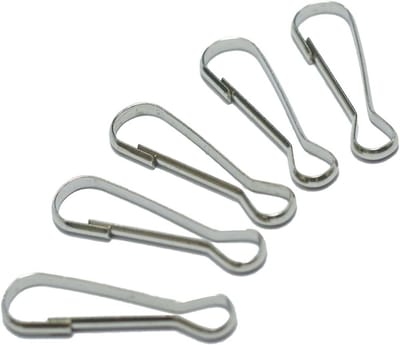150 Stuks Metalen Karabijnhaakjes voor Sleutelhangers en Lanyards
