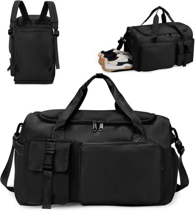 Reistas - 42L - Handbagage Tas - Grote capaciteit - Handbagage Weekendtas voor Dames en Heren - Vliegtuigtas - Handbagage Vliegtuig - Sporttas - Laptop sleeve - Rugzak - Backpack - Rugtas - Voor reizen, sport, fitness - Zwart