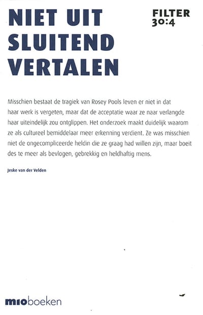 Filter – Tijdschrift over vertalen 30:4 - Niet uitsluitend vertalen
