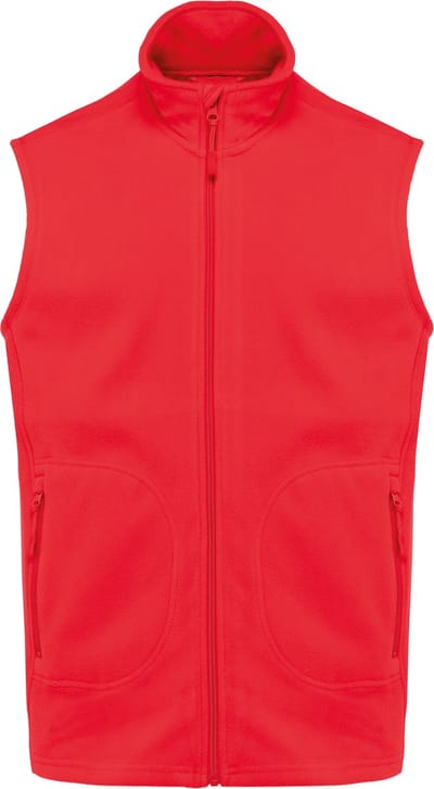 Kariban Ecologische uniseks bodywarmer van microfleece K9120 - Red - 3XL
