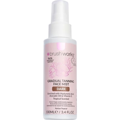 brushworks Gradual Tanning Face Mist Dark 100 ml