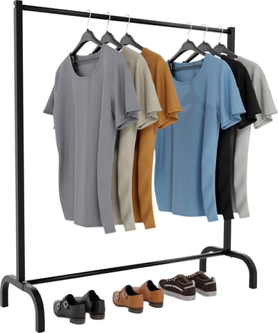 CLP Lara Kledingrek - Kledingstandaard - Dressboy - 120x38x120 cm/zwart