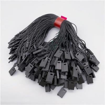 990 Stuks Handlabels met Nylon Koord en Drukknopen, Veiligheidsdraden voor Kleding, Prijslabels en Sieraden, 17 cm Lange Tags
