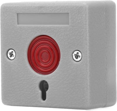 Noodpaniekknop - Alarmknop Hulp - Noodsituaties Melden - Sleutel Reset Functie - 6 x 6 x 2 cm - Wit
