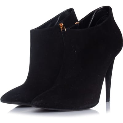 Giuseppe Zanotti zwarte suède enkellaarsjes