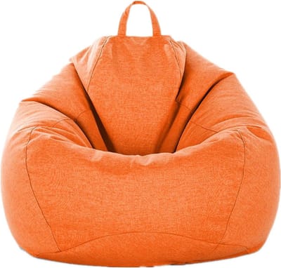 Zitzak - Luie bank Tatami - Ontspannen Zitten - Klassieke stof - 45x30cm - Oranje