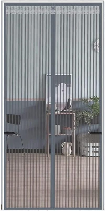 Magnetisch Vliegenraam 90 x 210 cm - Insectenwerend Hor voor Deur, Muggennet en Zelfsluitend Systeem