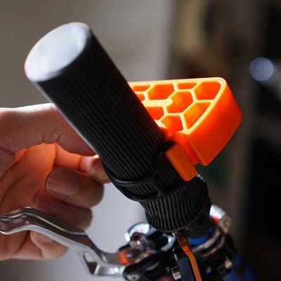 Support de Guidon de Vélo Léger Durable pour VTT Vélo de Route Compatible avec les Guidons de Diamètre 29 34mm orange