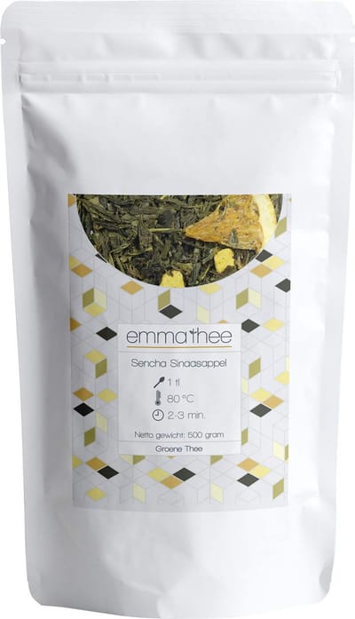 Sencha Sinaasappel 500 Gram - Losse Thee - Puur & Natuurlijk - Fris & Citrusachtig