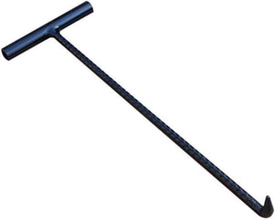 Putdekselhaken - Afvoerrooster heffer - Zware deksels tillen - T-vormige handgreep - 70cm - Metaal